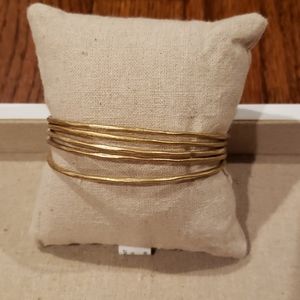 Stella & Dot Gold Quinn Cuff Bracelet